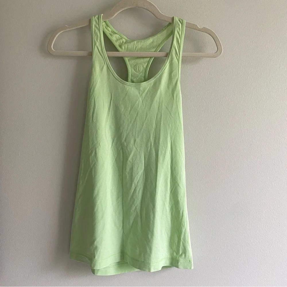 LULULEMON Green Racerback Tank Top Size  4